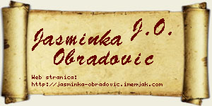 Jasminka Obradović vizit kartica